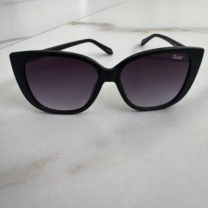 Quay Australia Black Cat-Eye Sunglasses